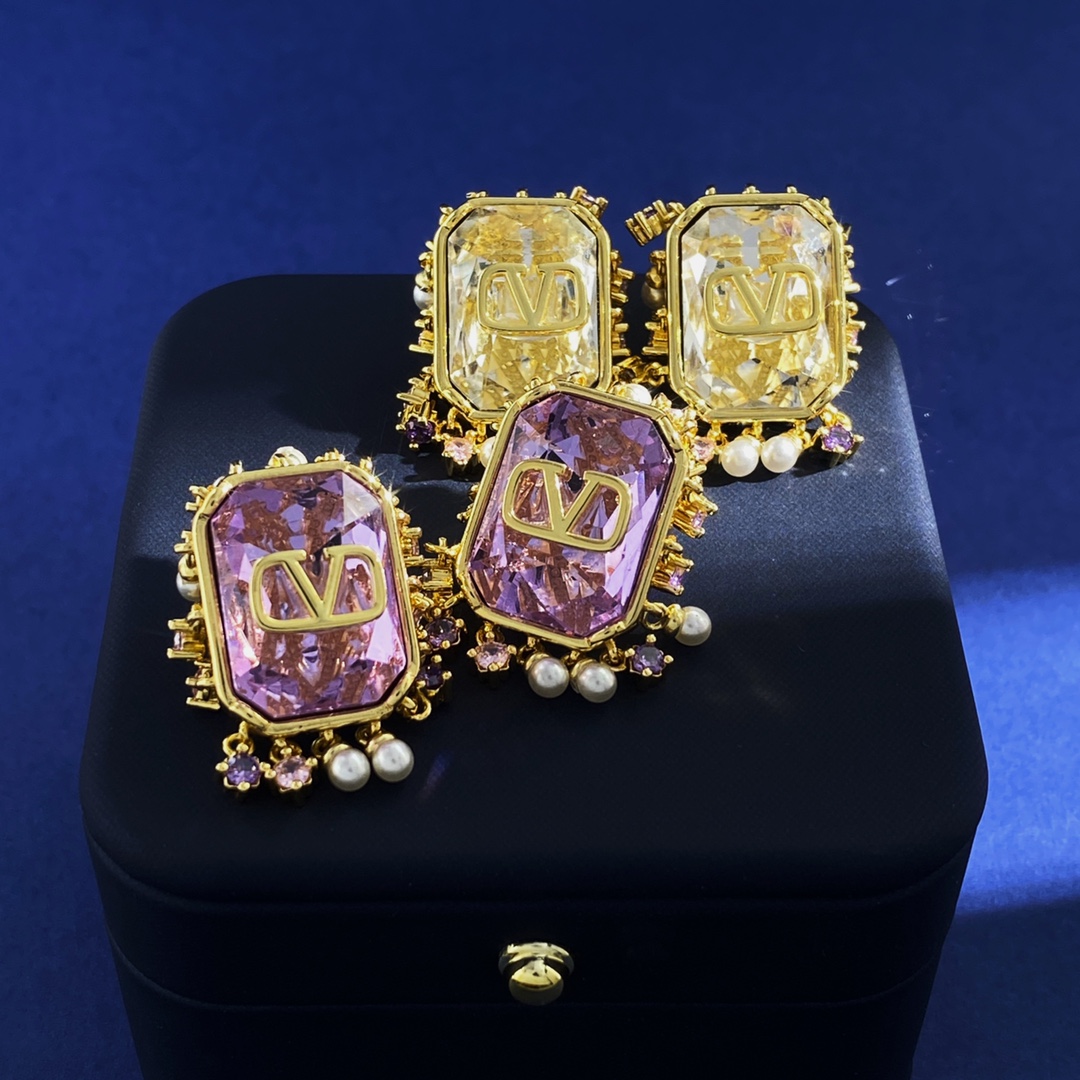 VTE023 Valentino Garavani diamond stud Earrings - ccjewelryacc