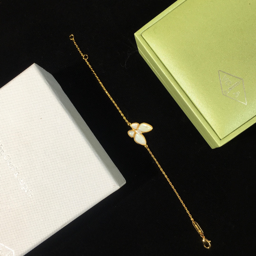 VCT004 van cleef two butterfly series necklace bracelet earring clip Jewelry Set - ccjewelryacc