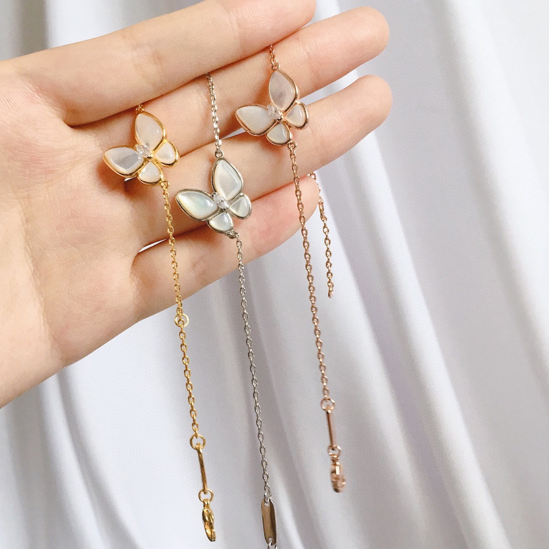 VCS019 VAN cleef two butterfly bracelet Mother of pearl - ccjewelryacc