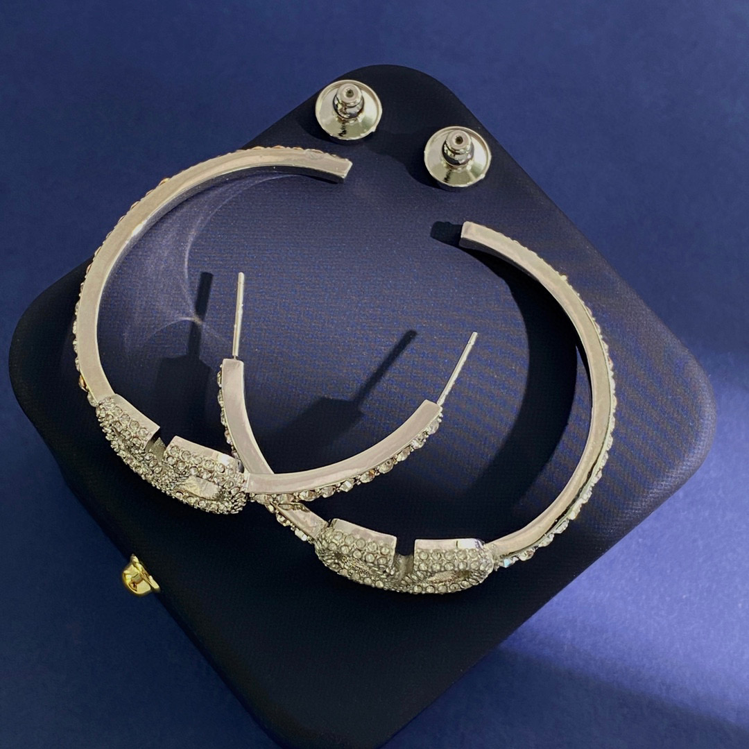 VTE125 Valentino Garavani VLogo Signature hoop earrings - ccjewelryacc