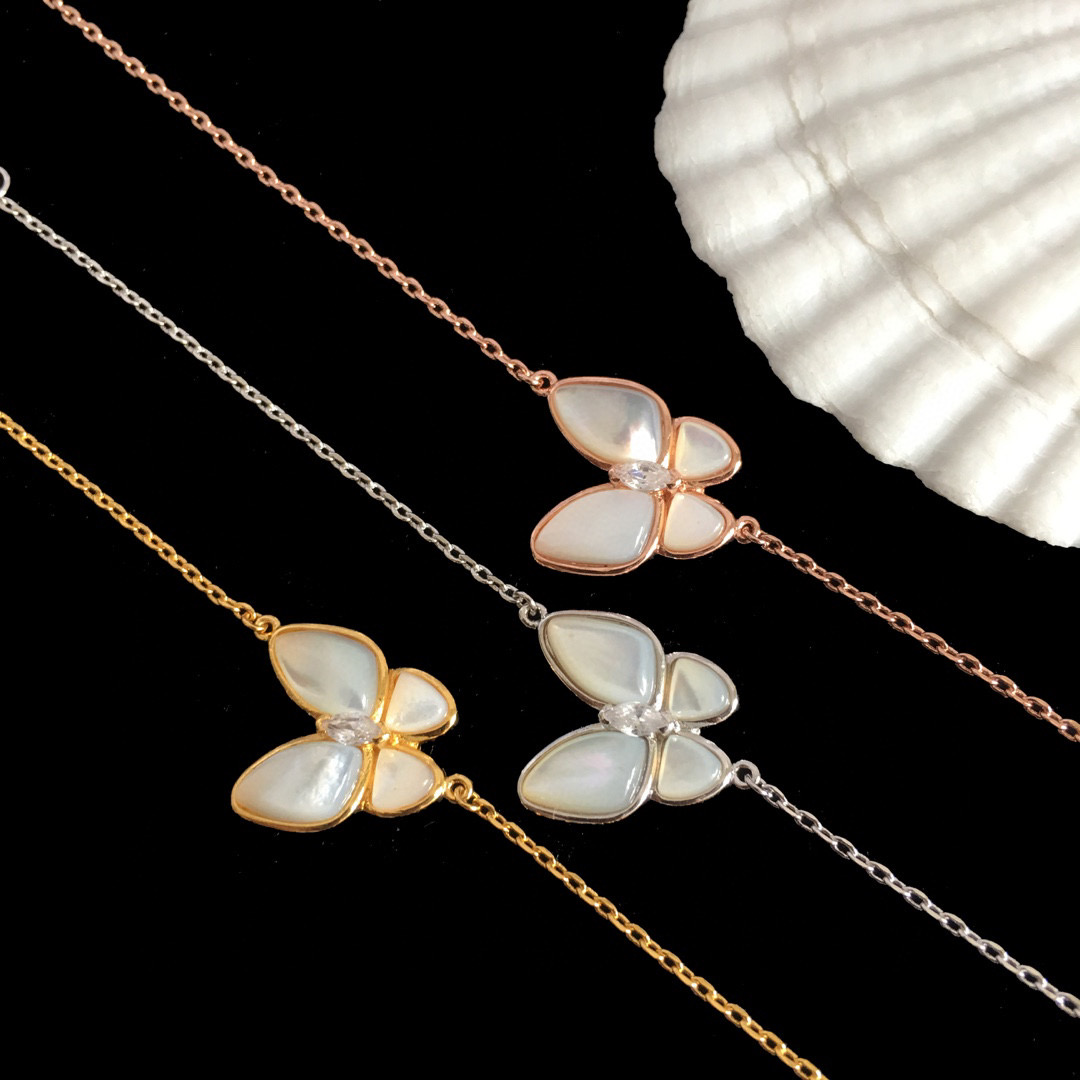 VCS019 VAN cleef two butterfly bracelet Mother of pearl - ccjewelryacc