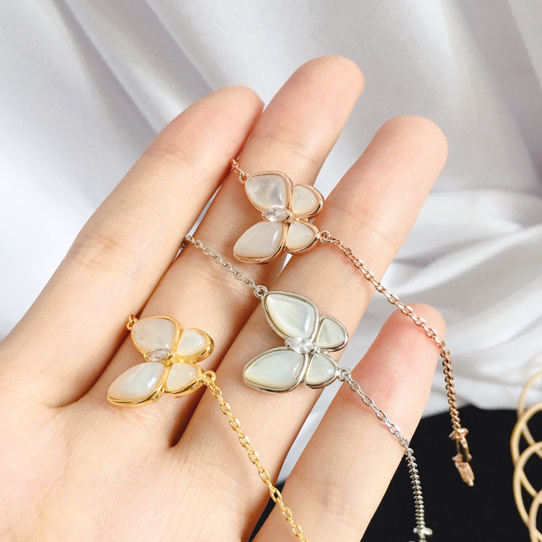 VCS019 VAN cleef two butterfly bracelet Mother of pearl - ccjewelryacc