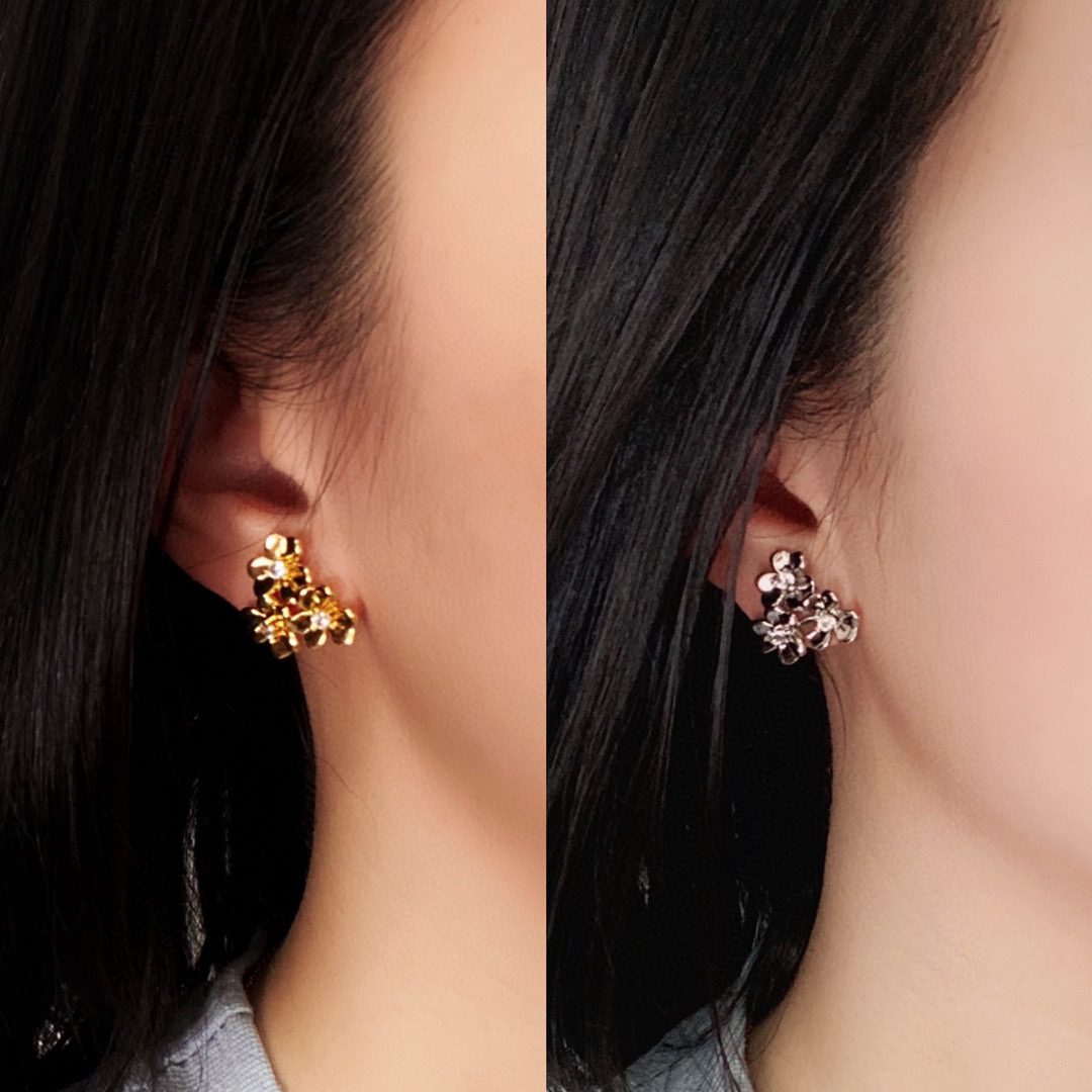 VCE007 VCA Frivole earrings, 3 flowers, mini model - ccjewelryacc