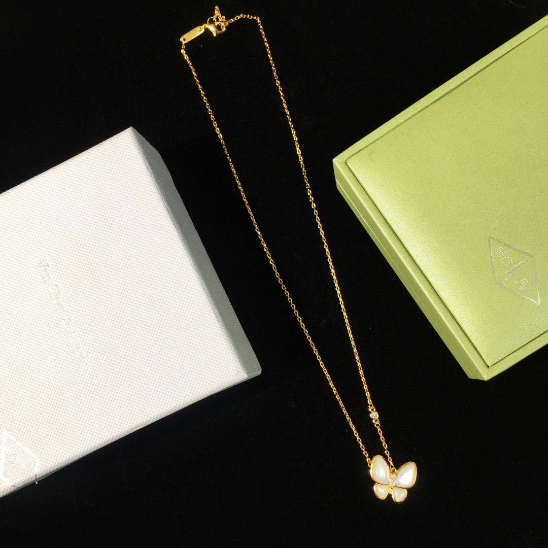 VCT004 van cleef two butterfly series necklace bracelet earring clip Jewelry Set - ccjewelryacc