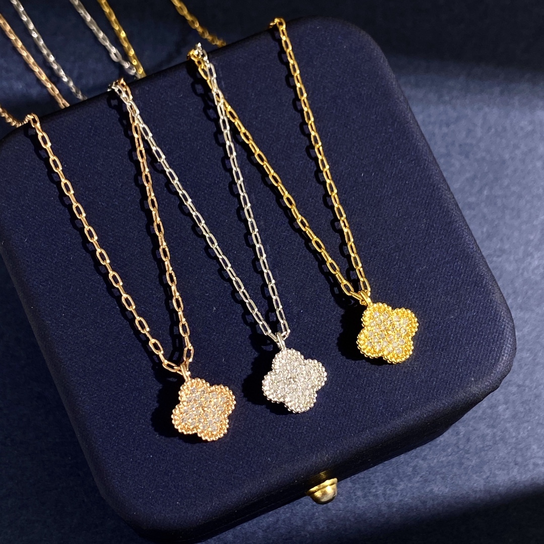 VCN021 Mini Van cleef gold sweet alhambra necklace - ccjewelryacc
