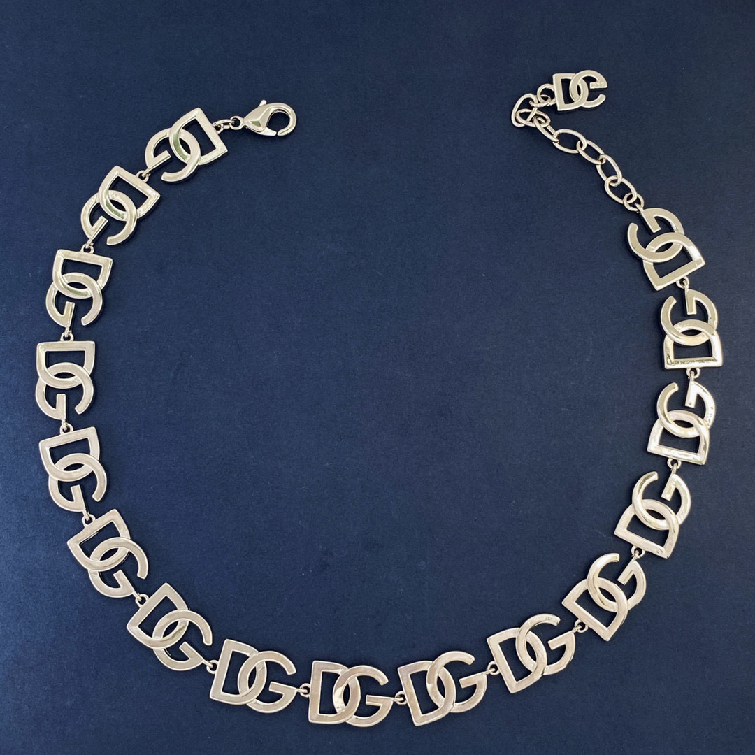 DGT005 DG Logo choker and bracelet jewelry set - ccjewelryacc