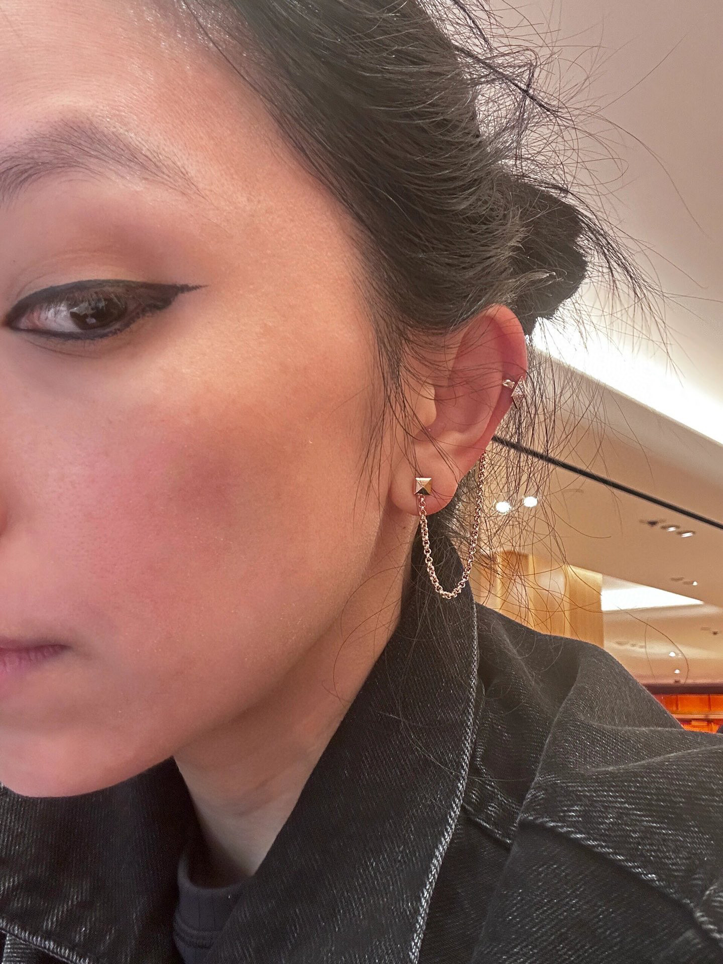 HMES001 S925 sterling silver Clou d'H left single ear climber earring - ccjewelryacc