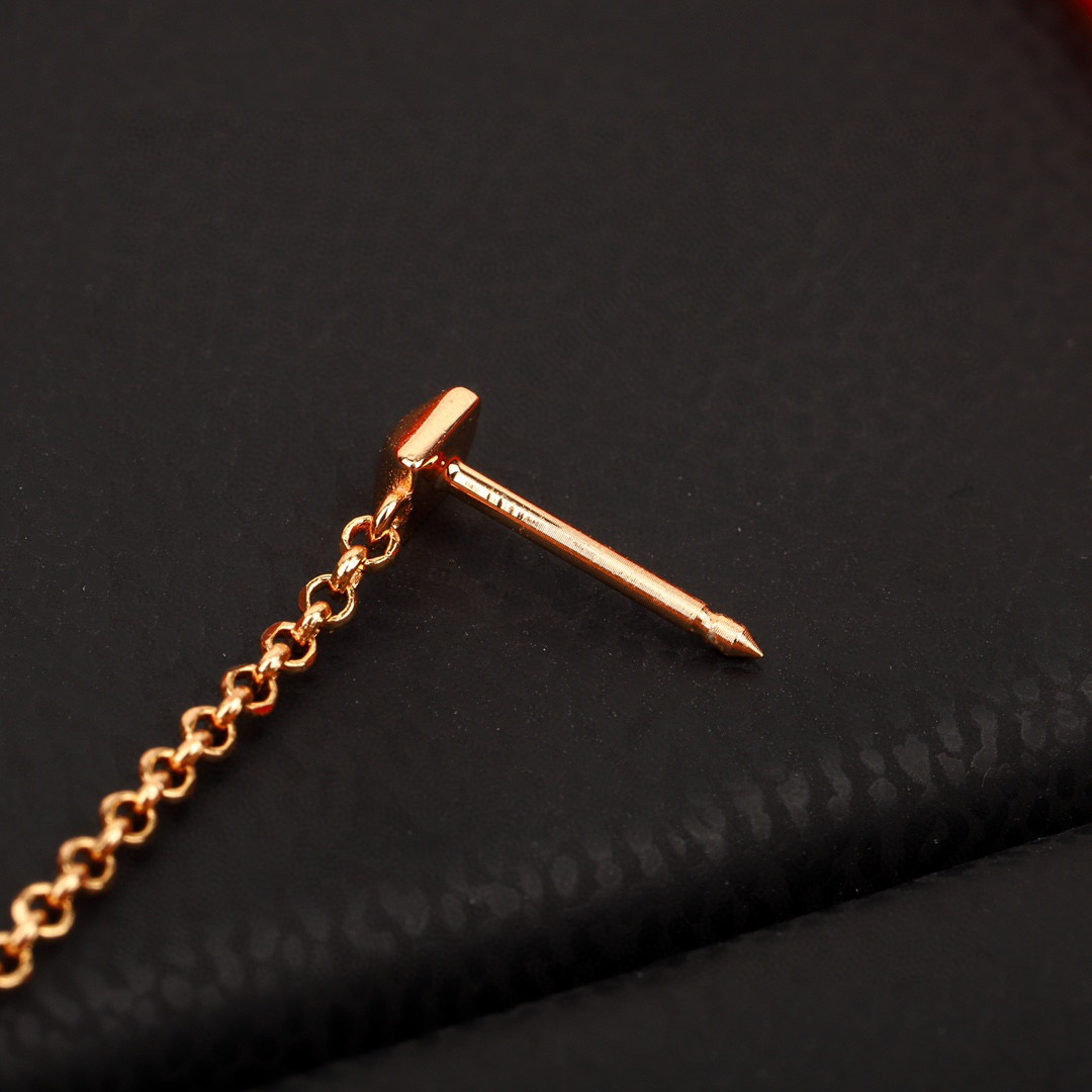 HMES001 S925 sterling silver Clou d'H left single ear climber earring - ccjewelryacc