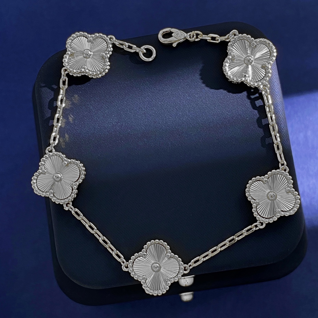 VCS023 Vintage Alhambra bracelet 5 motifs - ccjewelryacc
