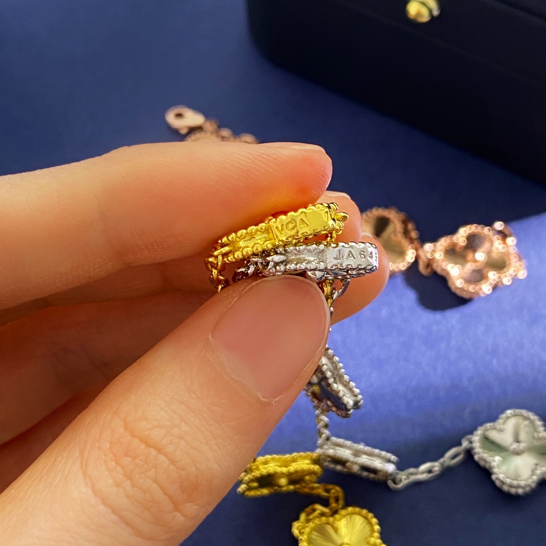 VCS023 Vintage Alhambra bracelet 5 motifs - ccjewelryacc