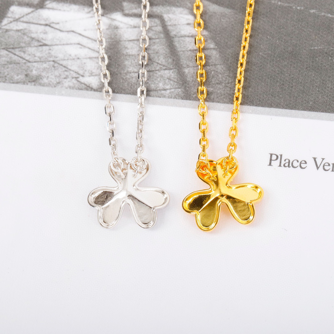 VCNS002 18k Gold and diamond Mini VCA Frivole pendant necklace - ccjewelryacc