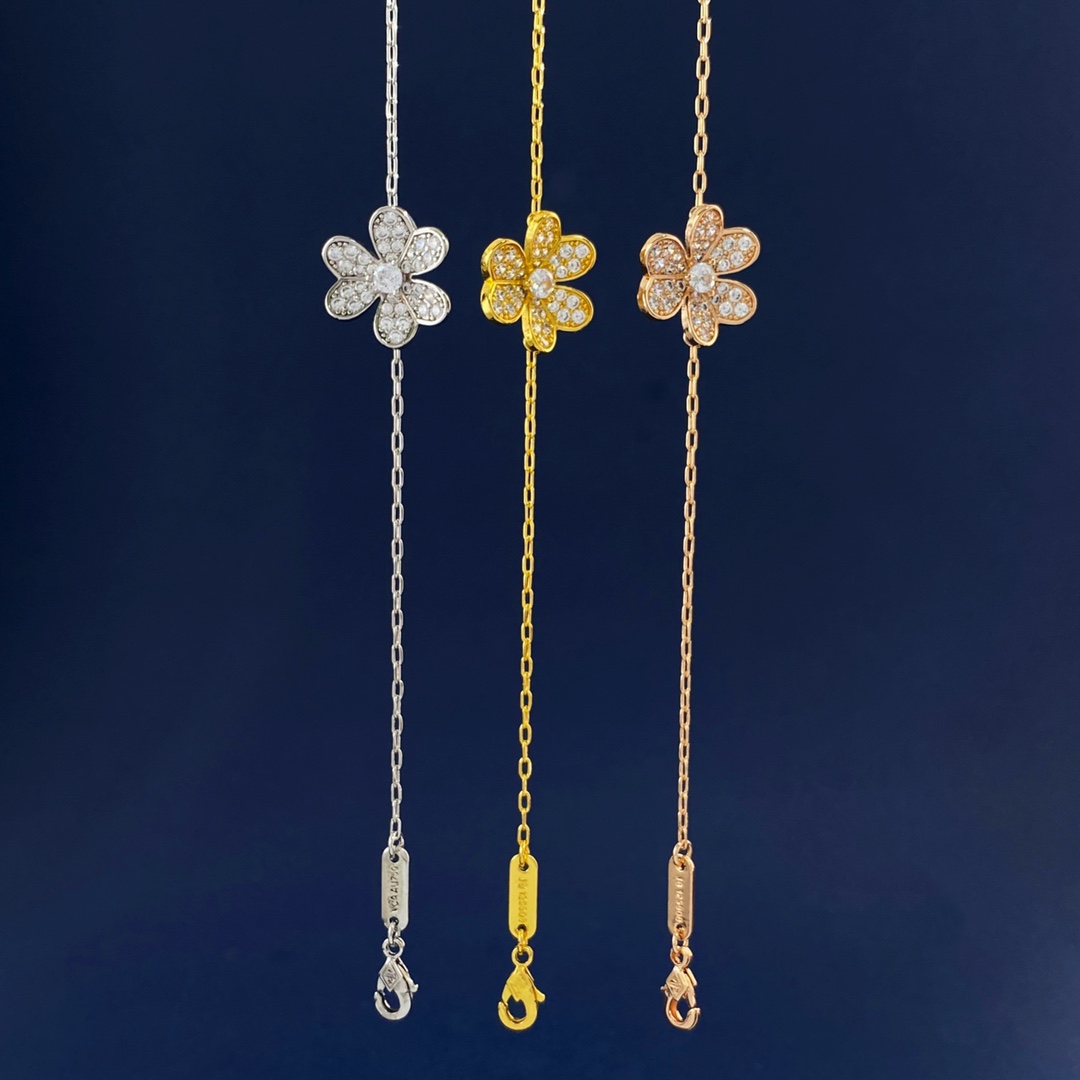 VCS027 Full crystal diamond VCA Frivole bracelet mini - ccjewelryacc