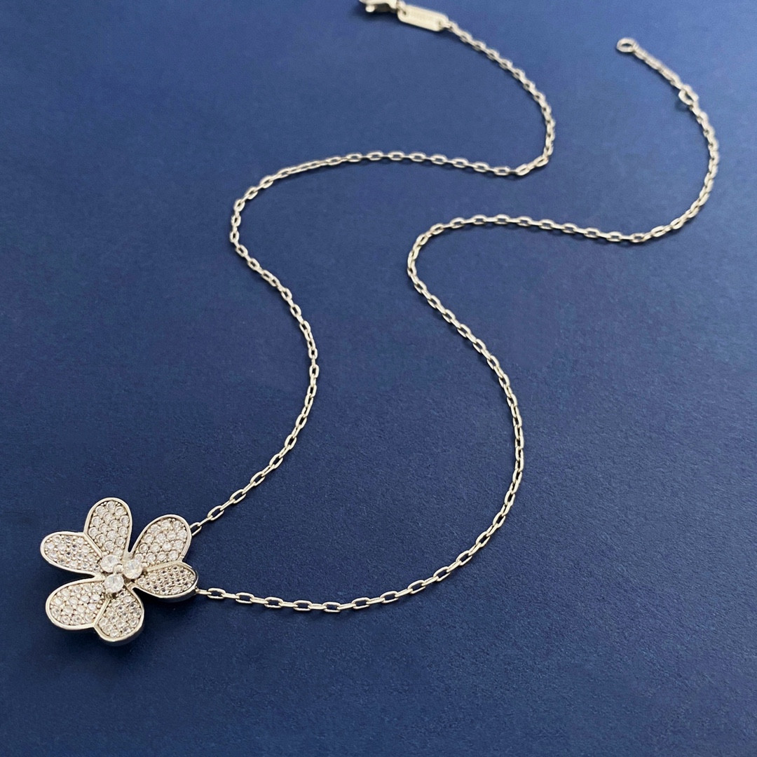 VCN007 Full crystal diamond vca Frivole pendant large model - ccjewelryacc