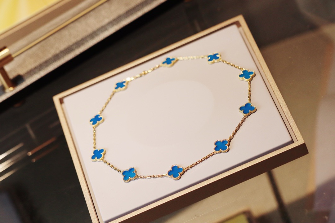 VCN075 Vintage Alhambra necklace 10 motifs - ccjewelryacc