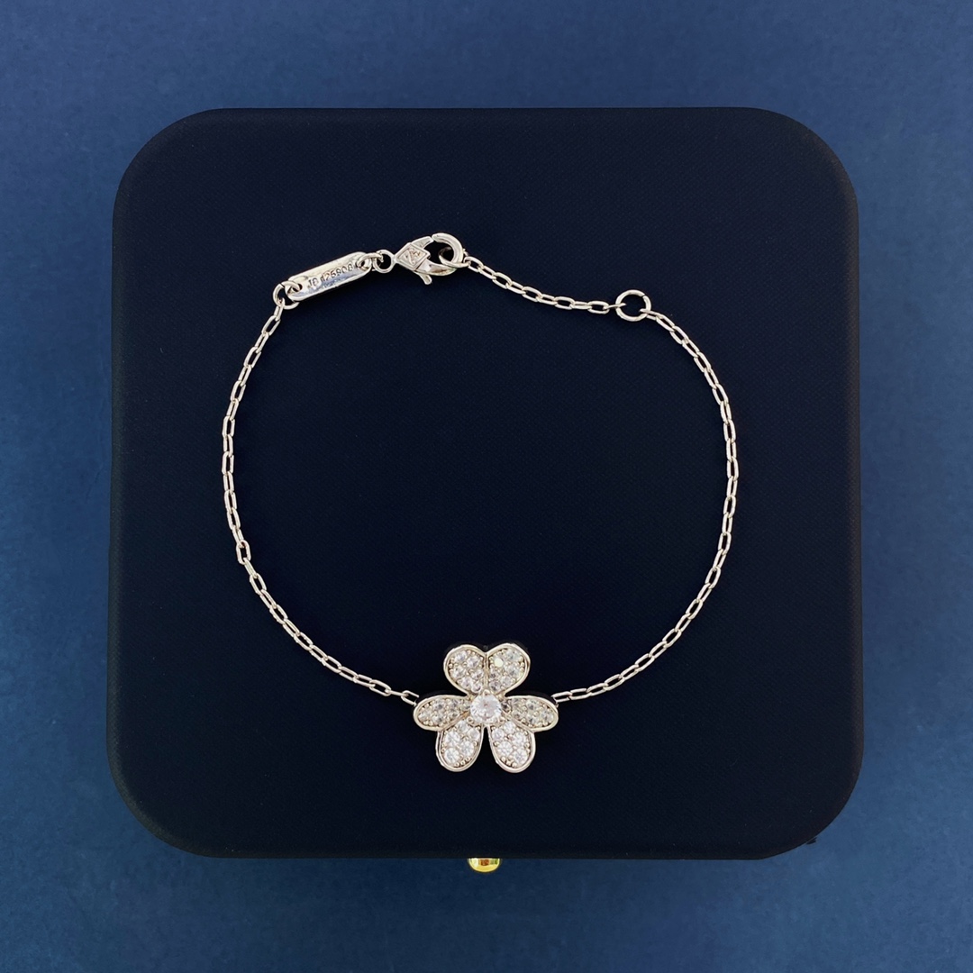 VCS027 Full crystal diamond VCA Frivole bracelet mini - ccjewelryacc