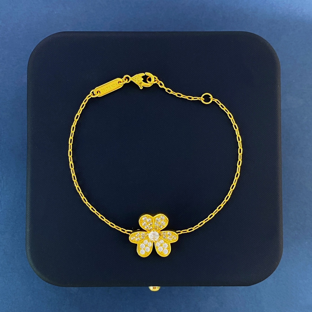 VCS027 Full crystal diamond VCA Frivole bracelet mini - ccjewelryacc