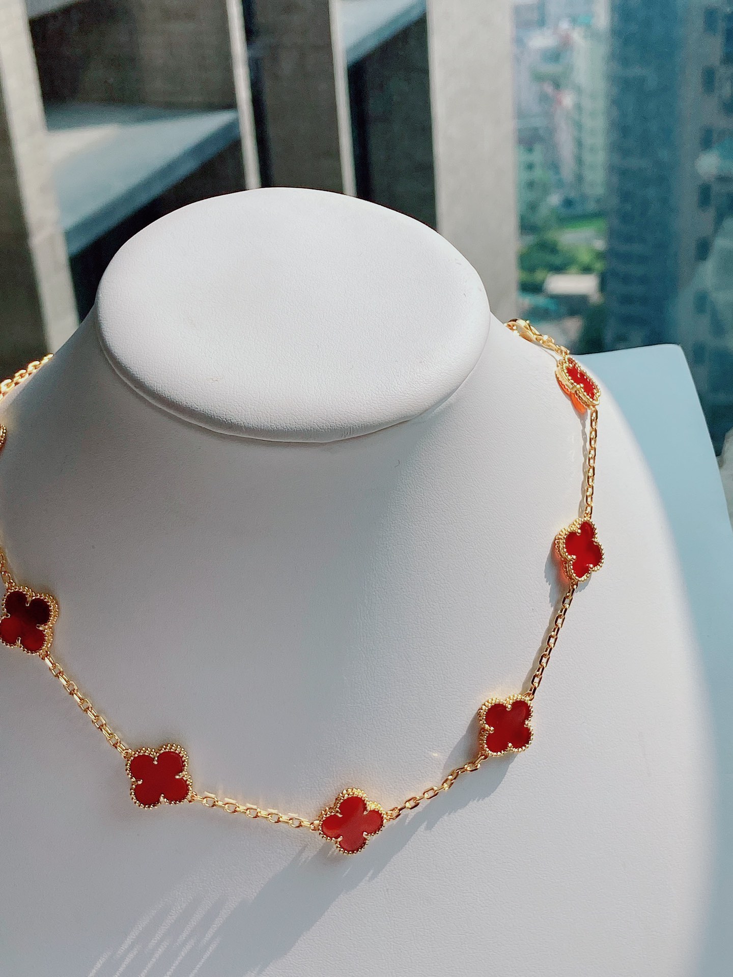 VCN075 Vintage Alhambra necklace 10 motifs - ccjewelryacc