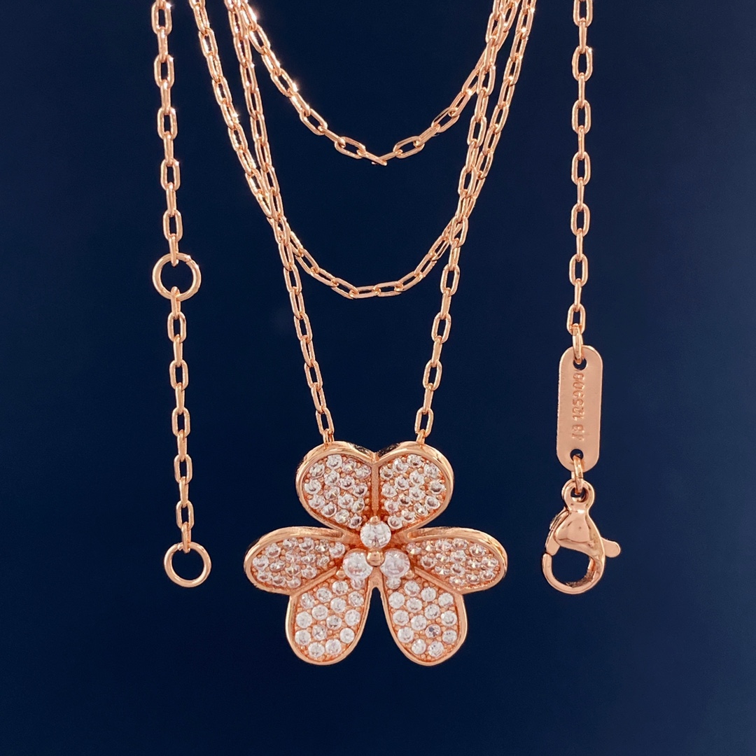 VCN007 Full crystal diamond vca Frivole pendant large model - ccjewelryacc