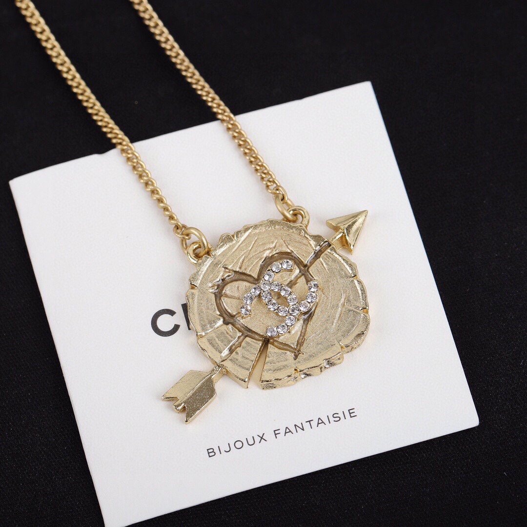 CCN418 COCO Gold heart NECKLACE CHAIN - ccjewelryacc