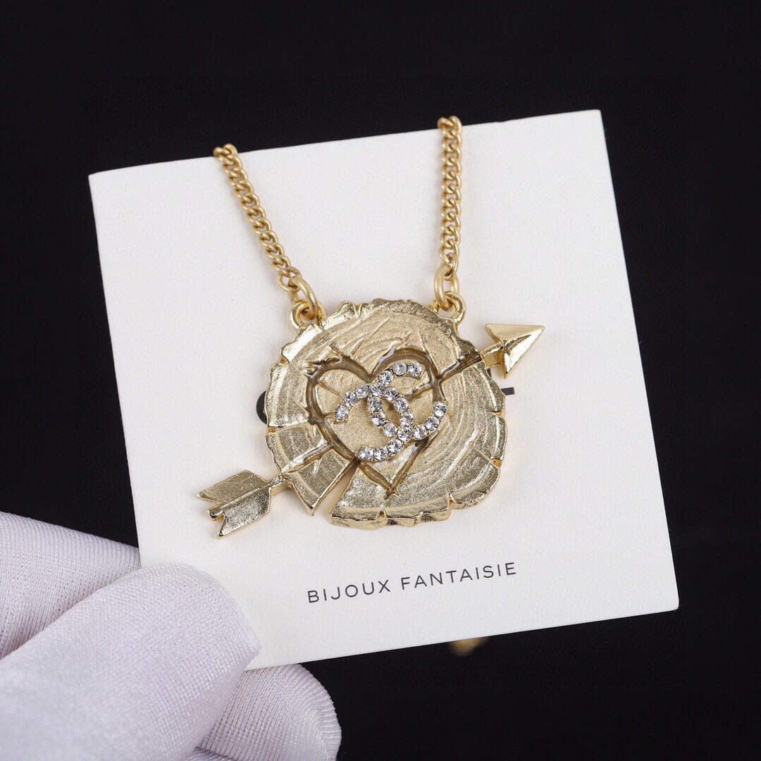 CCN418 COCO Gold heart NECKLACE CHAIN - ccjewelryacc