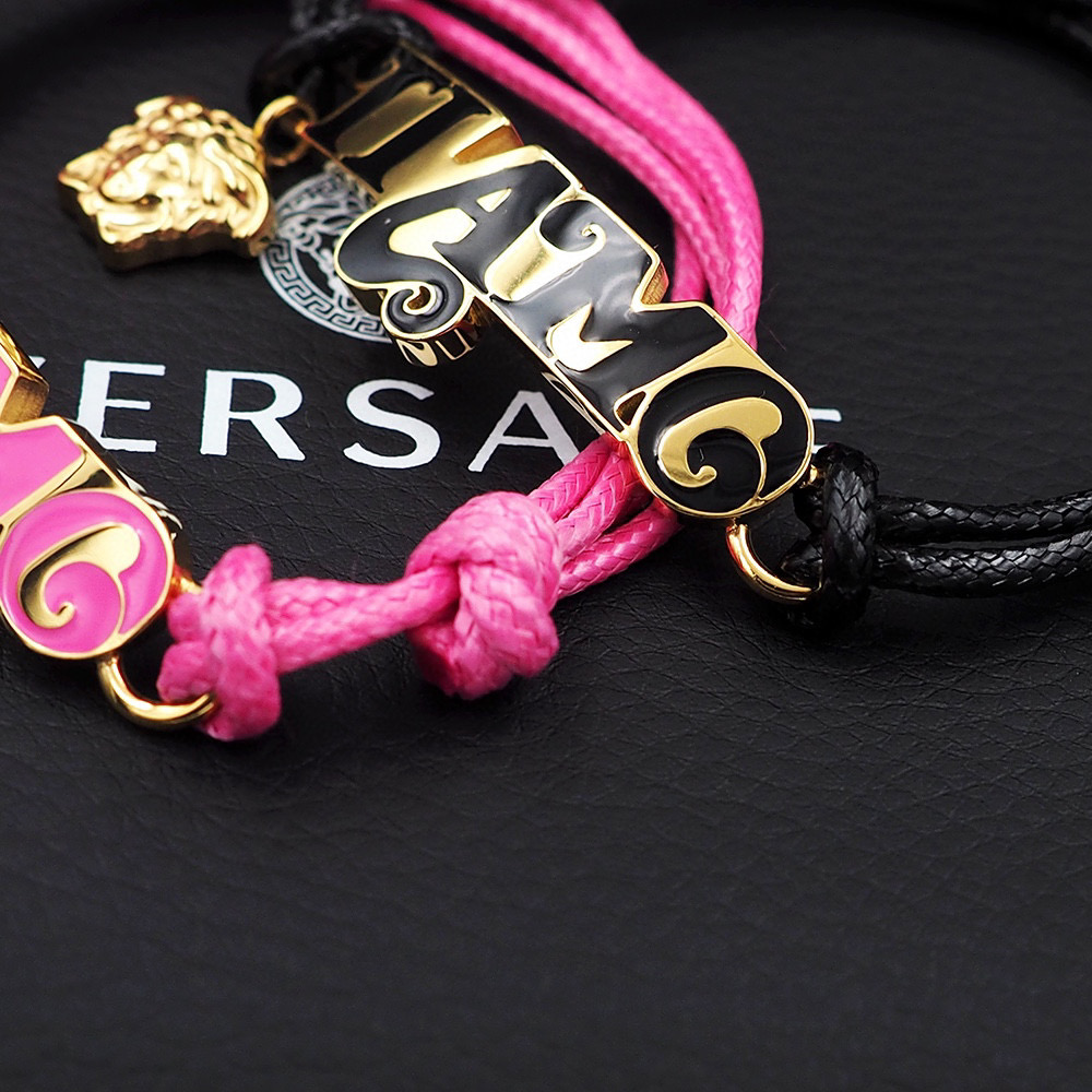 VSS028 Medusa braided leather bracelet - ccjewelryacc