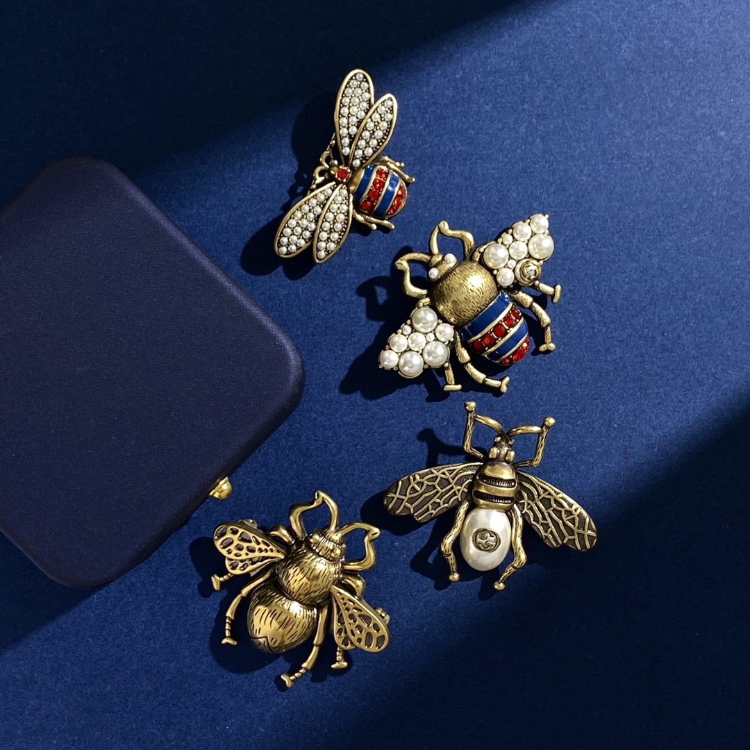 GGB020 Vintage GG Bee brooch pin - ccjewelryacc