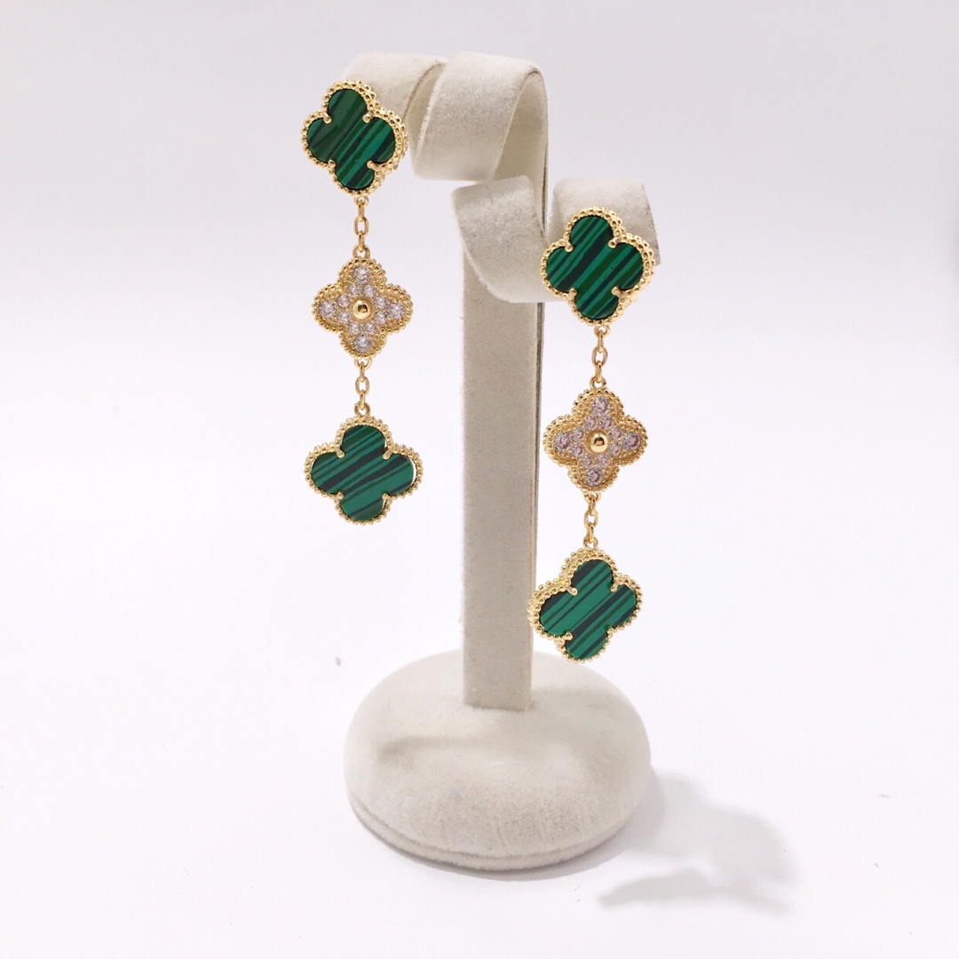 VCE015 VCA 3 motif magic alhambra earring clip - ccjewelryacc