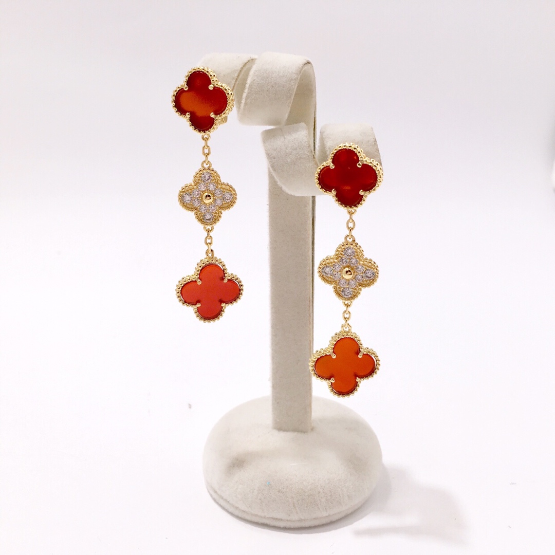 VCE015 VCA 3 motif magic alhambra earring clip - ccjewelryacc