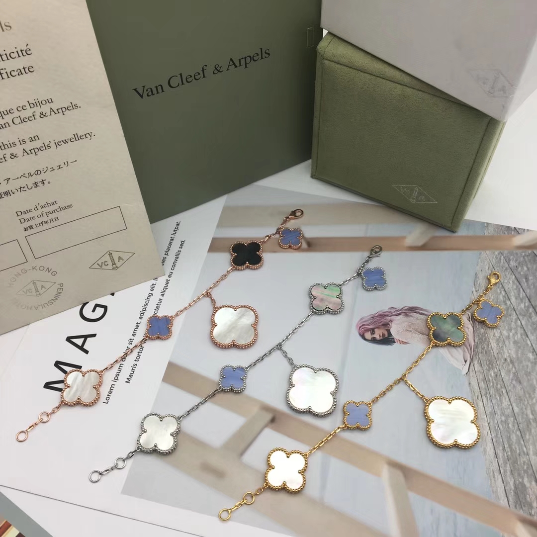 VCS015 Van cleef magic alhambra bracelet 5 motifs - ccjewelryacc