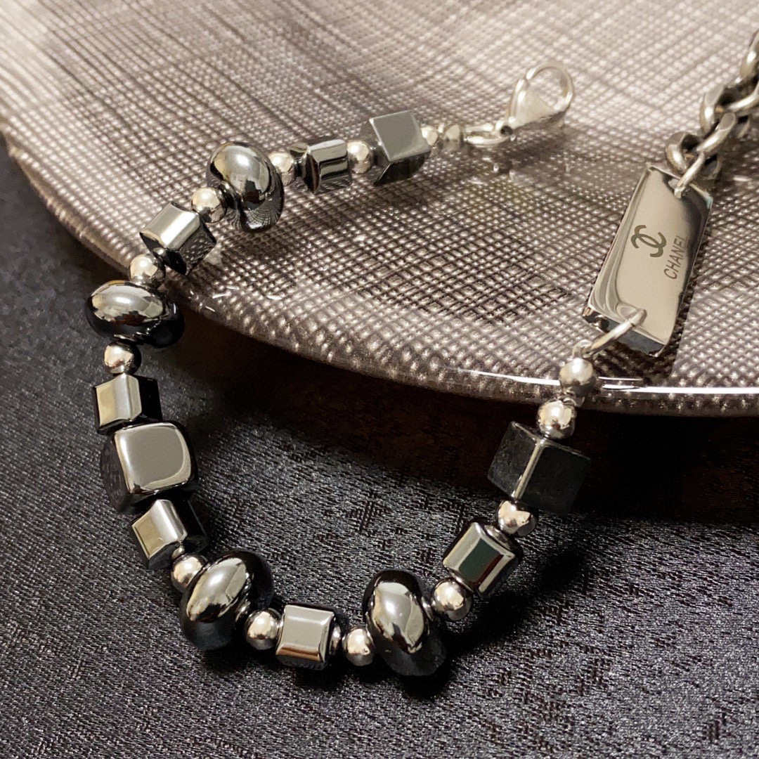 CCN419 CC Strong magnetic black gallstone choker necklace - ccjewelryacc