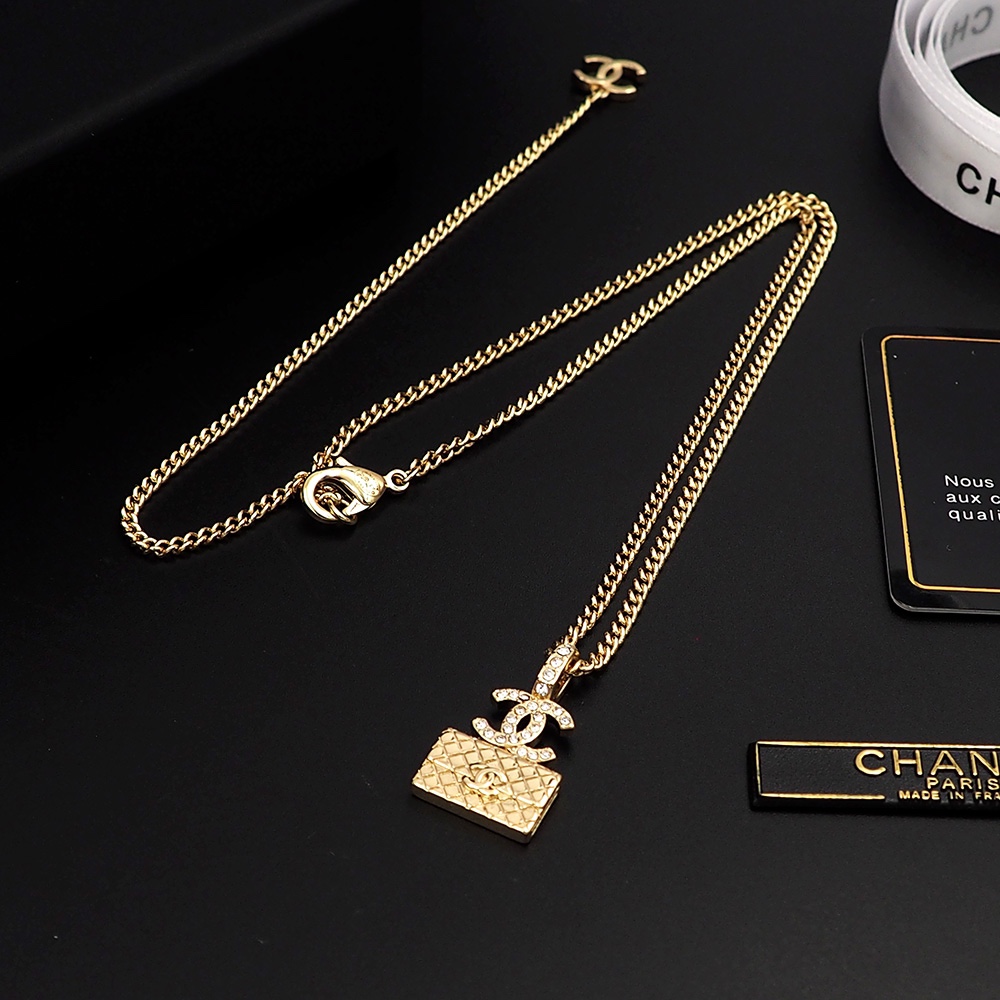CCN124 CC bag pendant necklace - ccjewelryacc