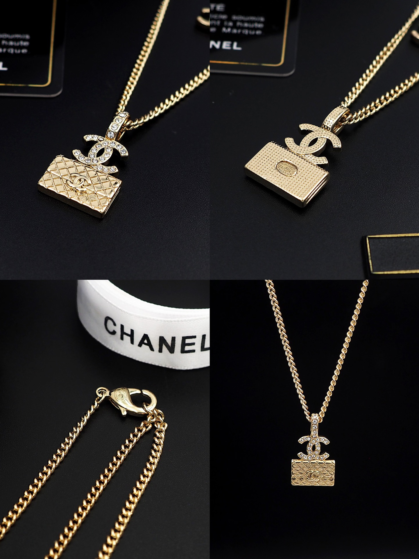 CCN124 CC bag pendant necklace - ccjewelryacc