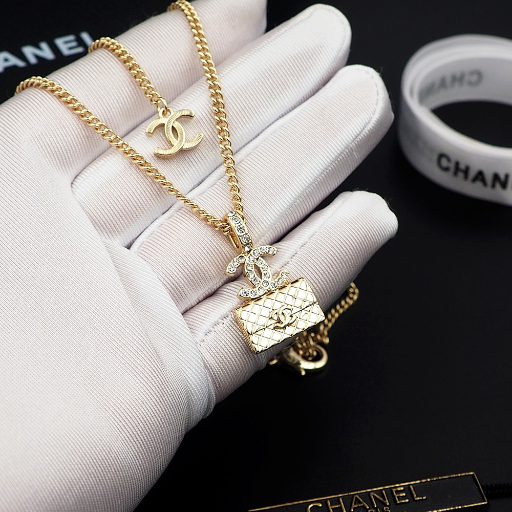 CCN124 CC bag pendant necklace - ccjewelryacc