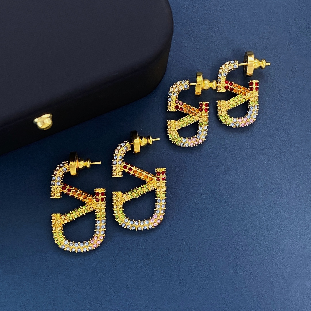 VTE039 valentino vlogo signature earrings - ccjewelryacc