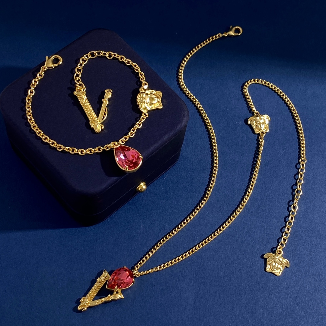 VSN037 Versace virtus necklace - ccjewelryacc