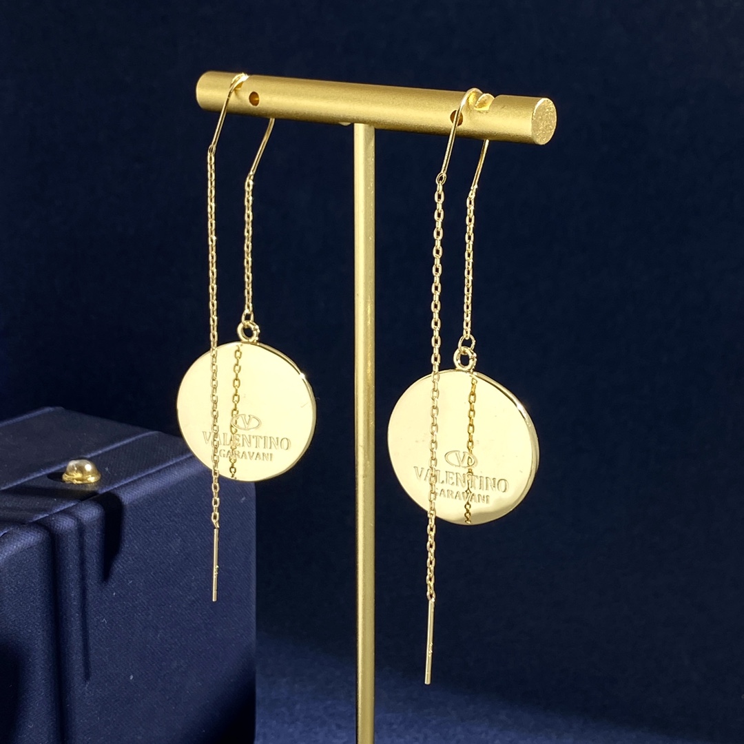 VTN037 Valentino Garavani VLogo Signature crystal pendant necklace bracelet earrins - ccjewelryacc