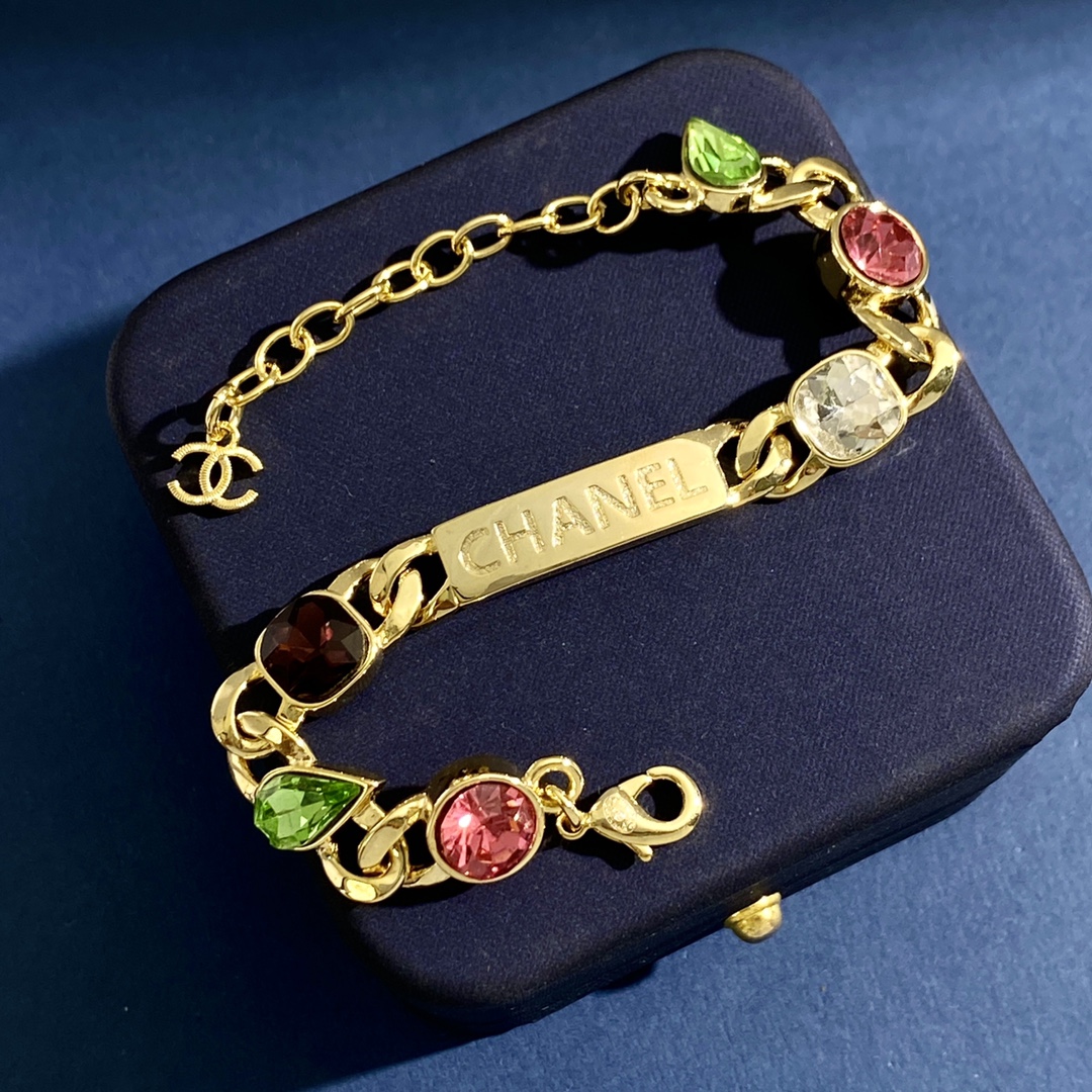 CCN427 CC colorful signature Choker necklace bracelet - ccjewelryacc