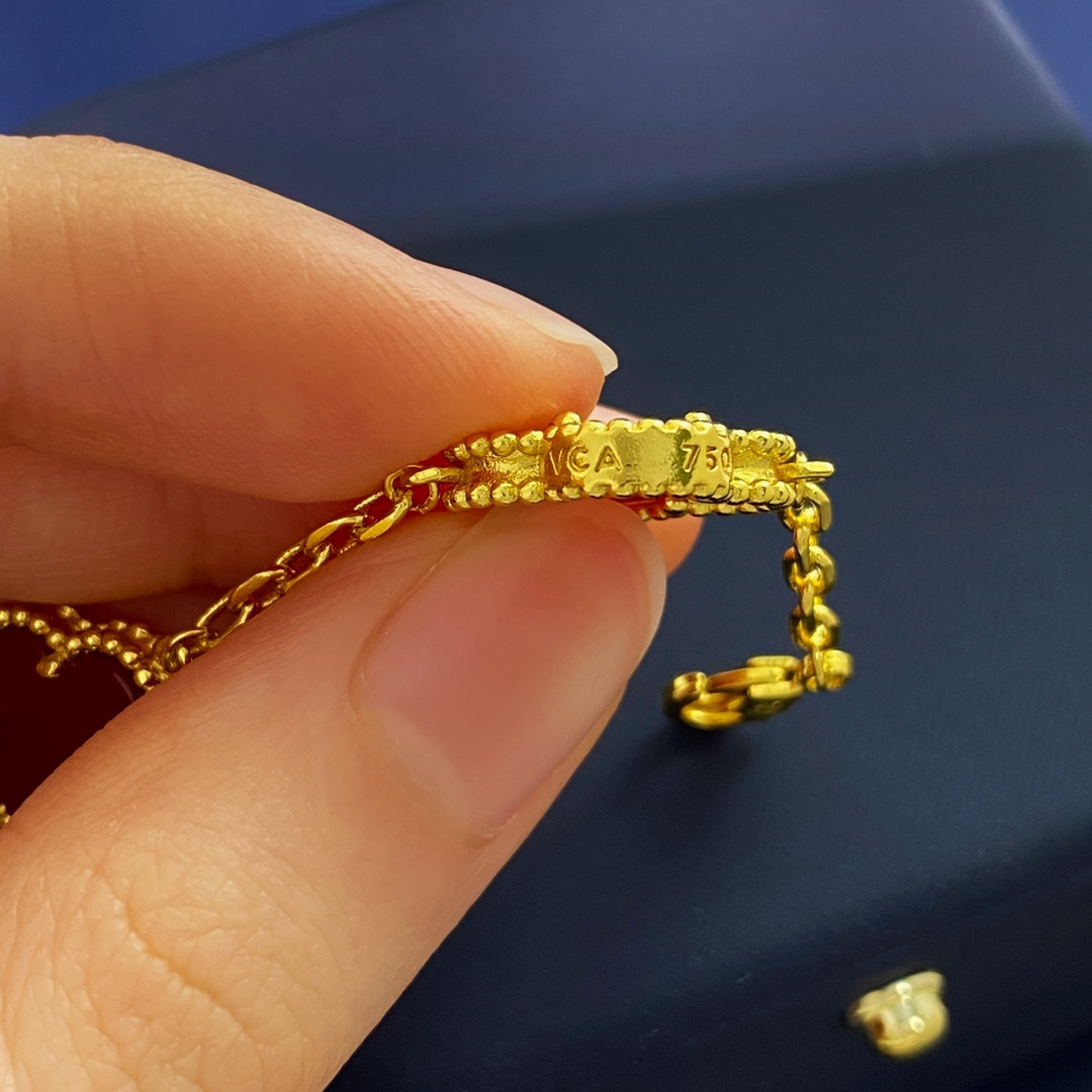 VCS030 Four leaf cover Bracelet 5 motifs Gold/Rose gold/White gold - ccjewelryacc