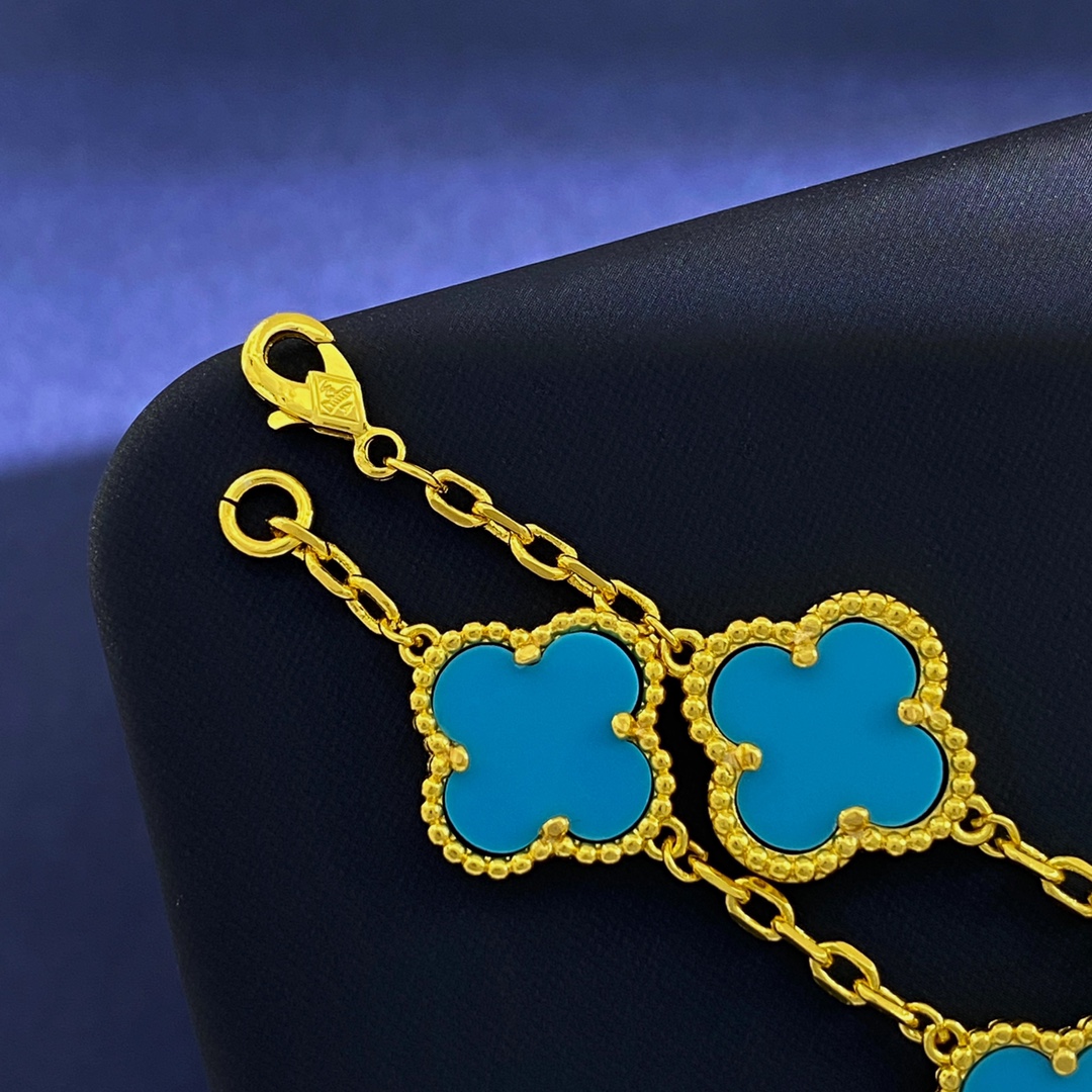 VCS030 Four leaf cover Bracelet 5 motifs Gold/Rose gold/White gold - ccjewelryacc