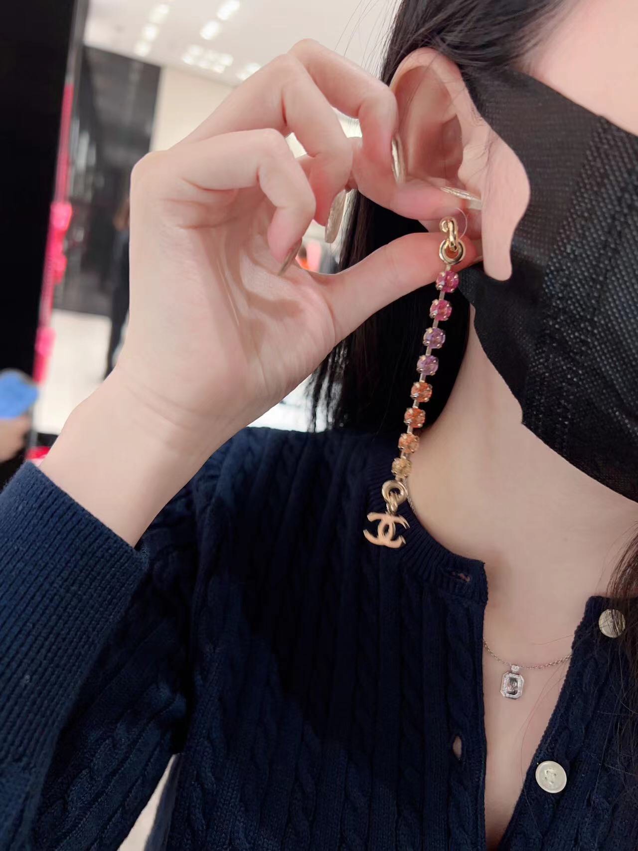 CCN360 24p Swarovski colorful crystal cc pendant necklace - ccjewelryacc