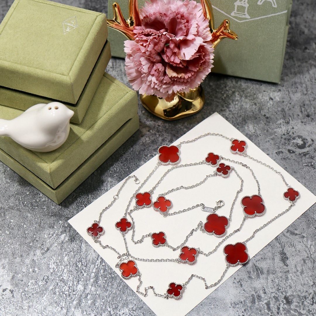 VCN041 VCA Magic Alhambra long necklace, 16 motifs - ccjewelryacc