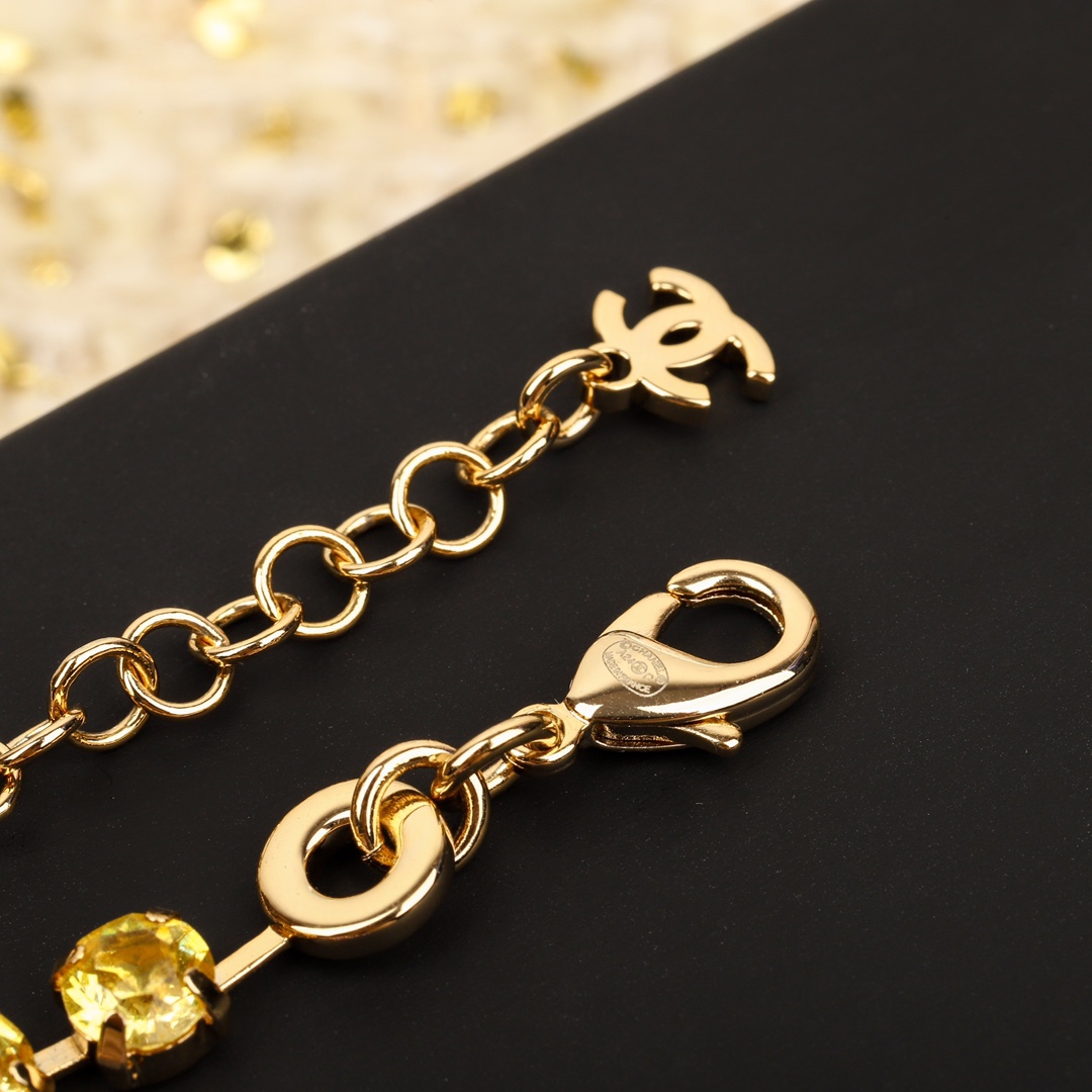 CCN360 24p Swarovski colorful crystal cc pendant necklace - ccjewelryacc