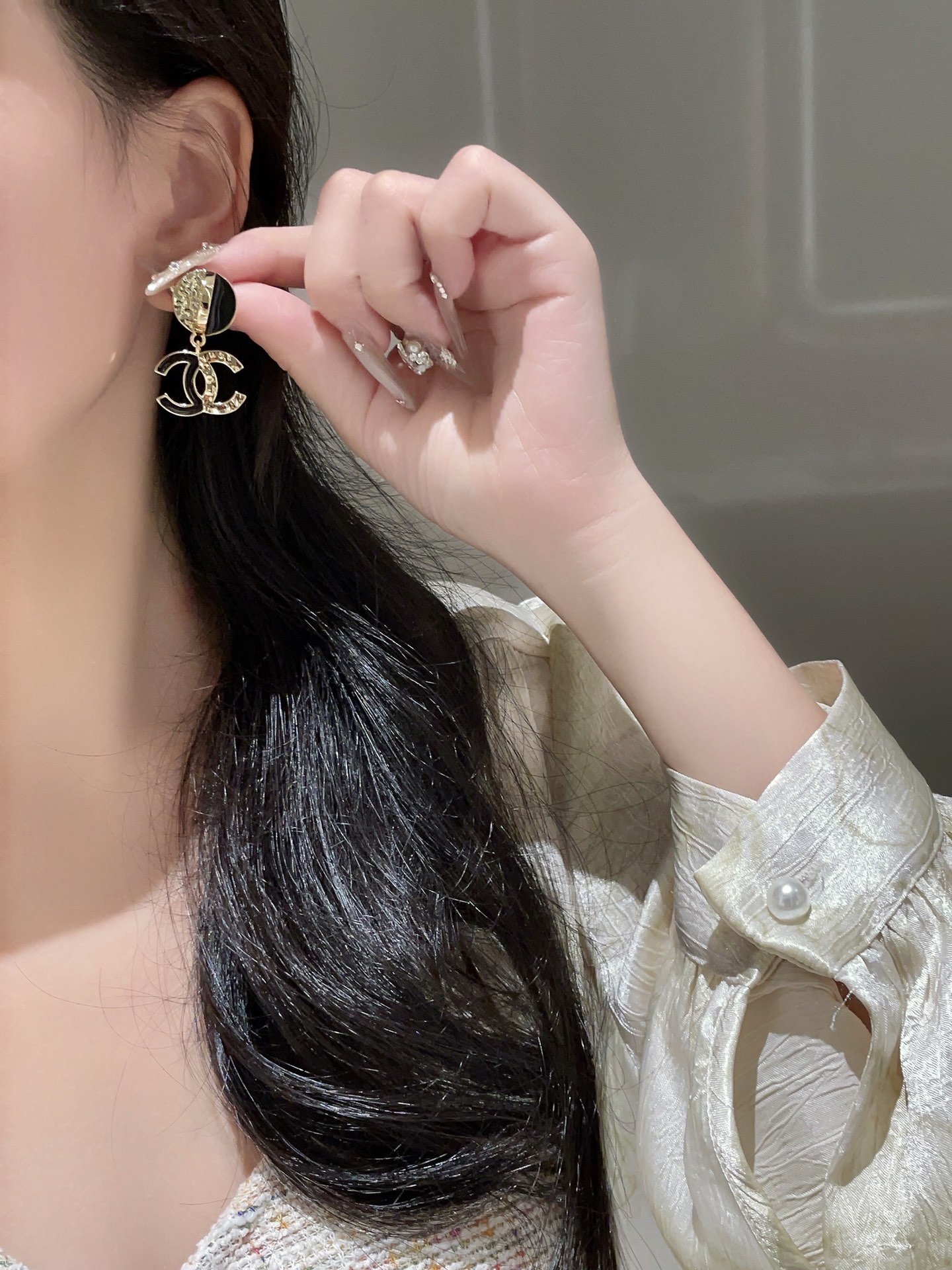 CCE701 24s cc stud  Earring - ccjewelryacc