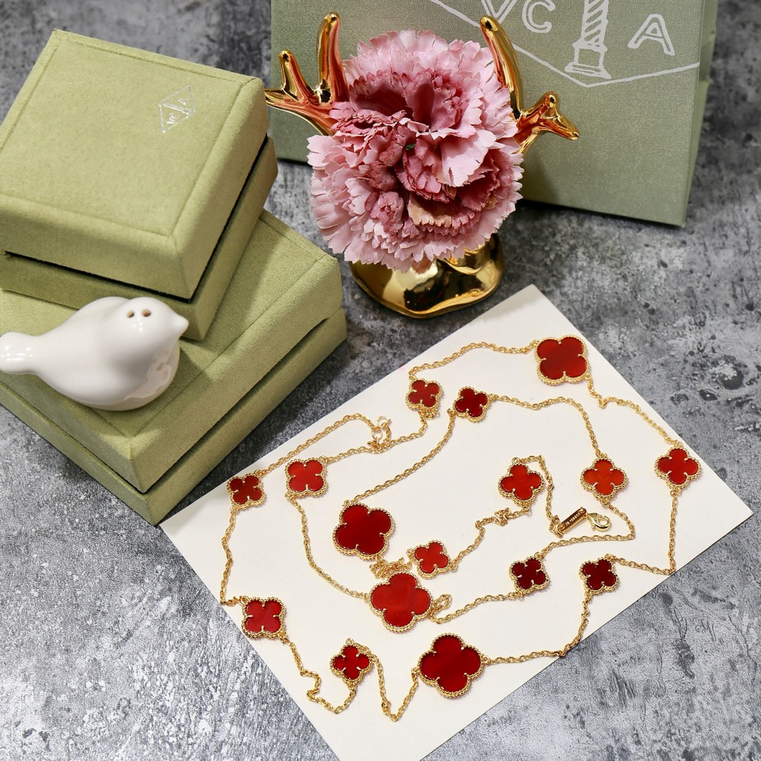 VCN041 VCA Magic Alhambra long necklace, 16 motifs - ccjewelryacc