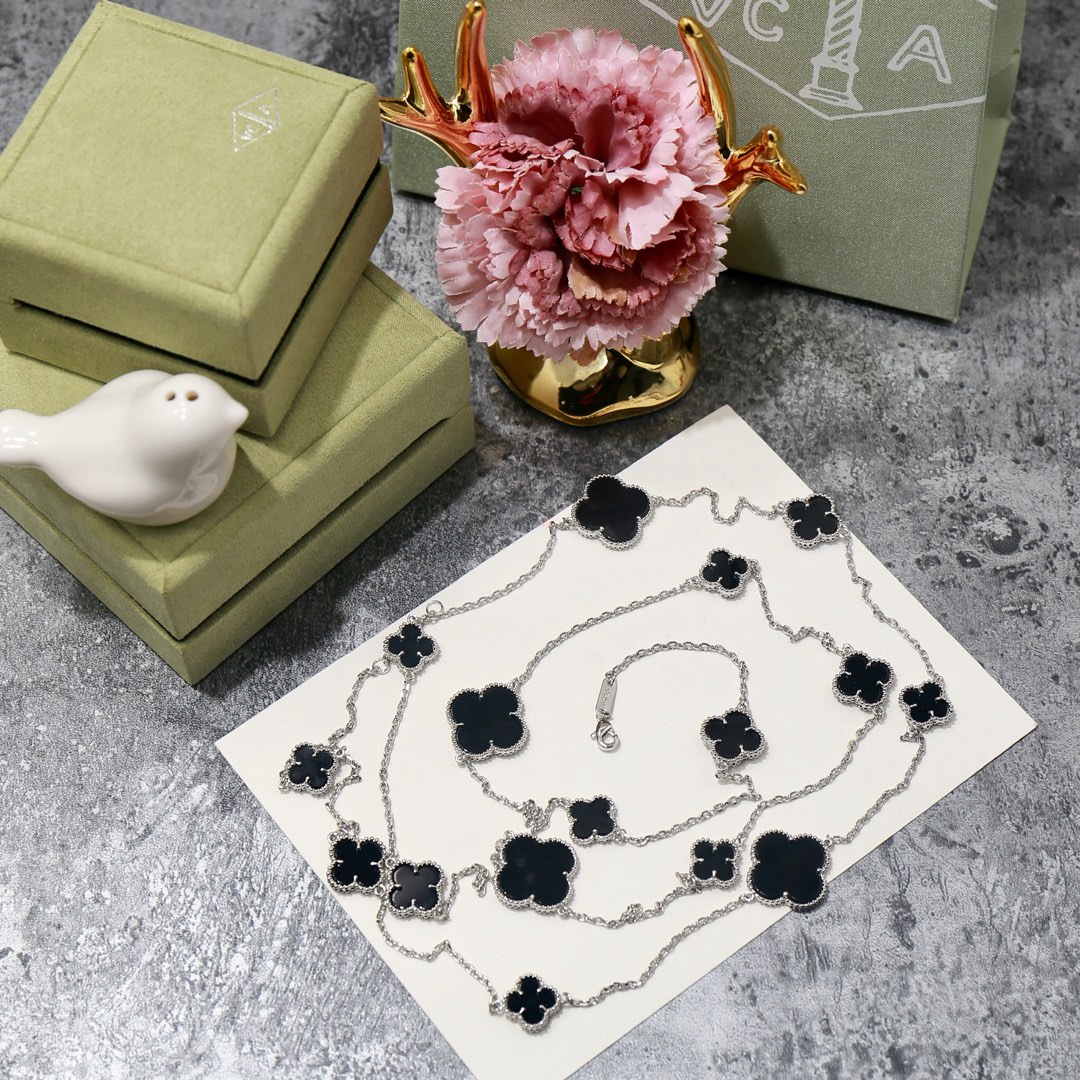 VCN041 VCA Magic Alhambra long necklace, 16 motifs - ccjewelryacc