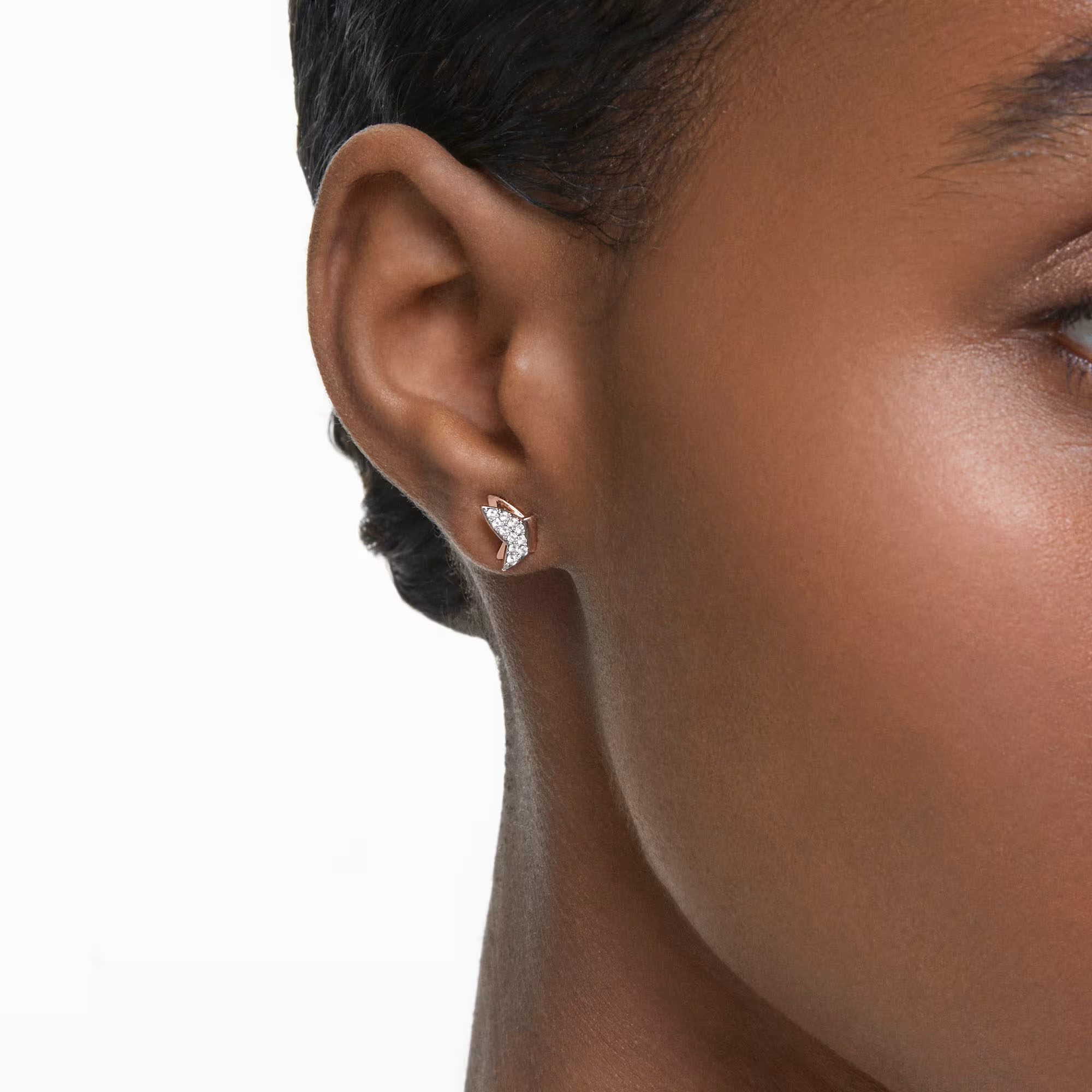 SVT006 Swarovski Rose Gold crystal lilia butterfly necklace bracelet earrings collection - ccjewelryacc