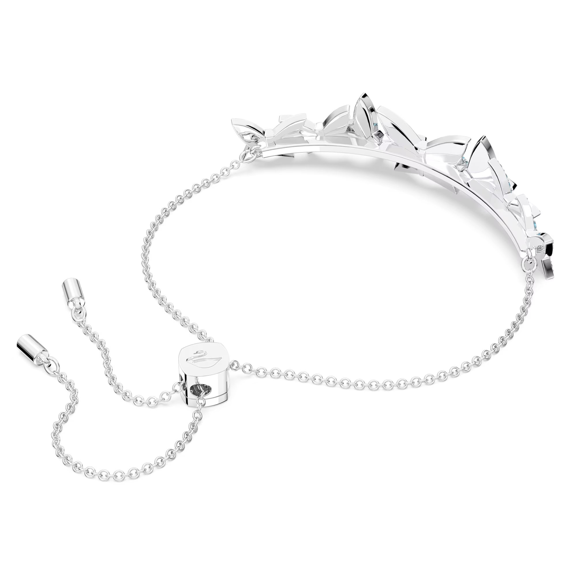 SVT005 Swarovski Blue crystal lilia butterfly necklace bracelet earrings collection - ccjewelryacc