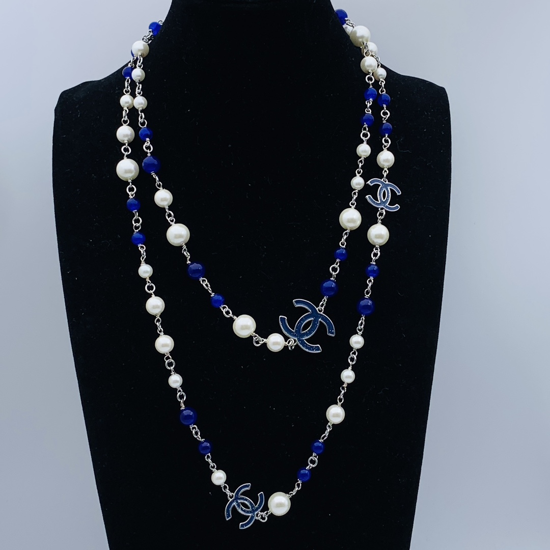 CCL061 CC long pearl Sweater necklace - ccjewelryacc