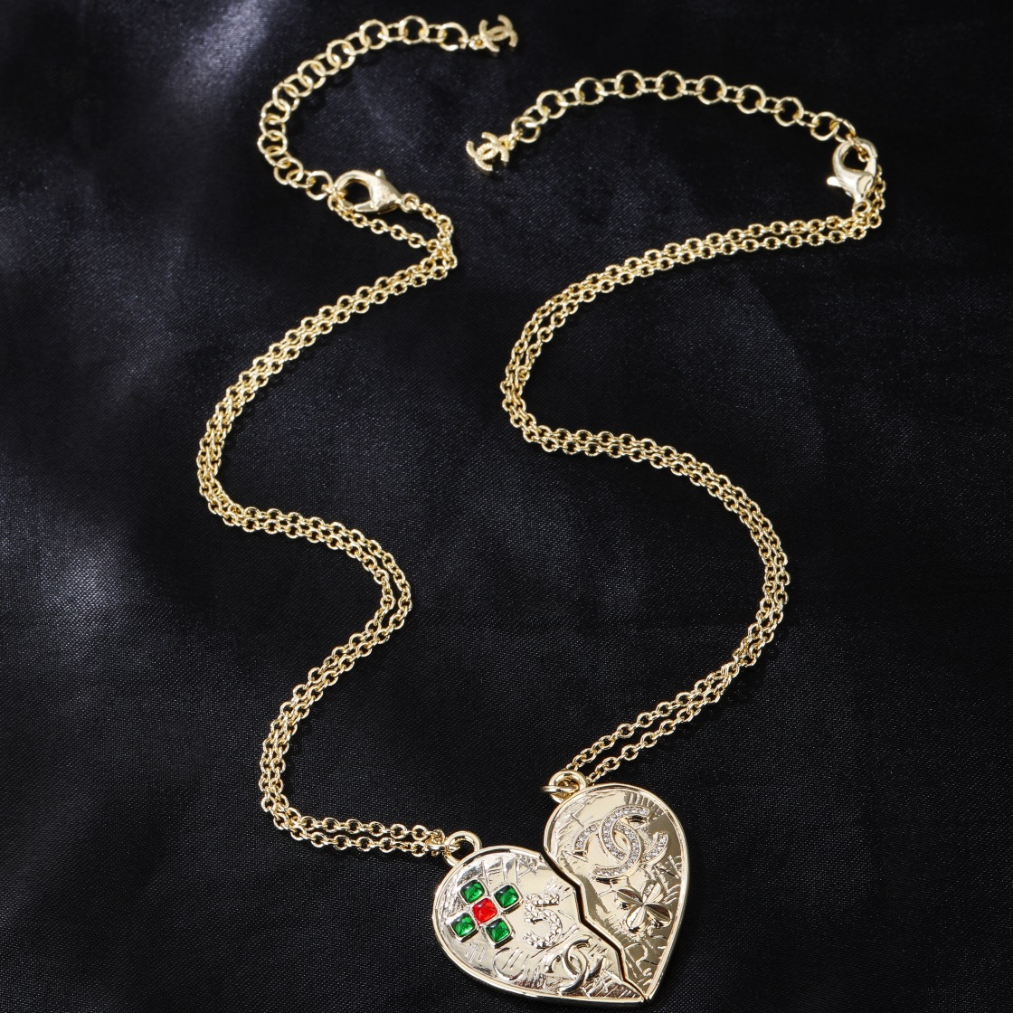 CCN458 CC Heart Magnetic necklace - ccjewelryacc