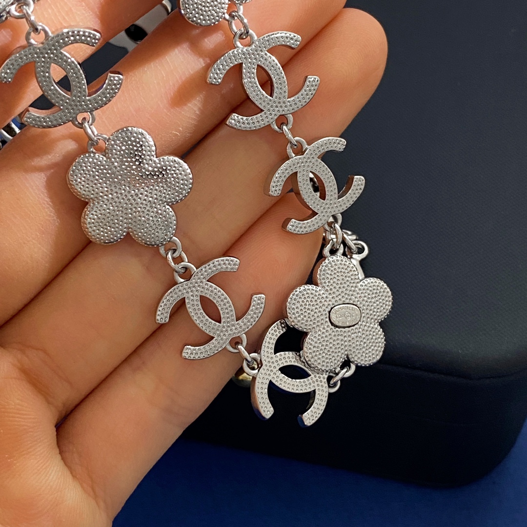 CCN241 CC flower Choker Necklace - ccjewelryacc